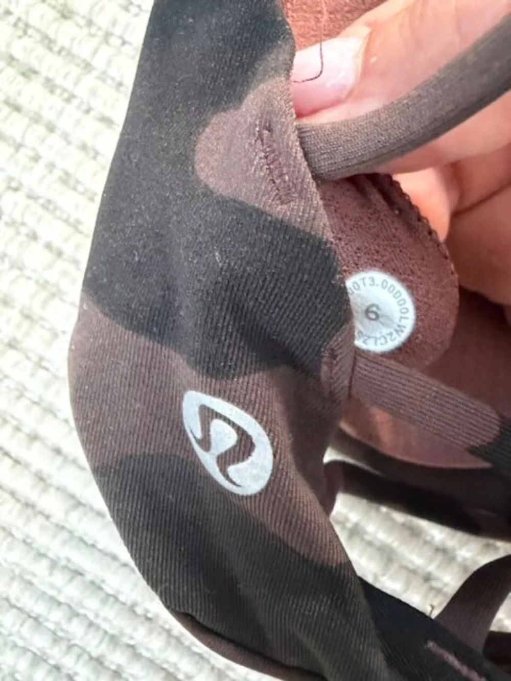 Lululemon Free To Be Wild Bra in Brown Camo  Size 6